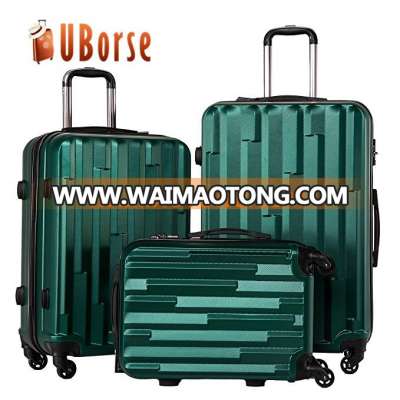 ABS PC hardshell plastic suitcase, carry on trolley suitcase, 3pcs suitcase trolley